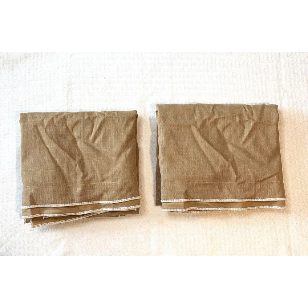 Threshold Double Flange Merrow Stitch Comforter & Sham Set Camel/Off White - F/Q